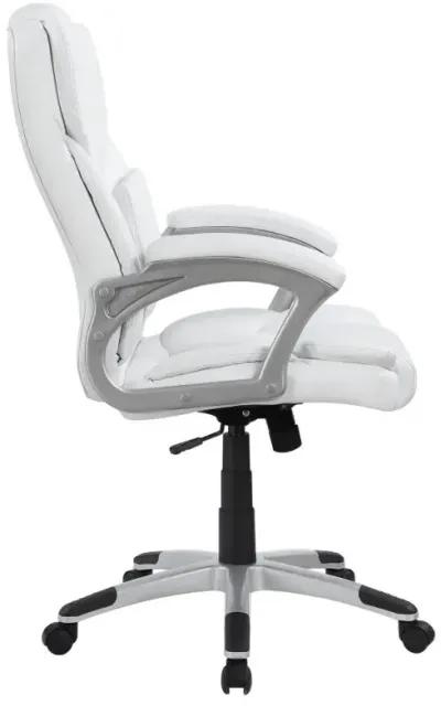 Kaffir Adjustable Height Office Chair White and Silver