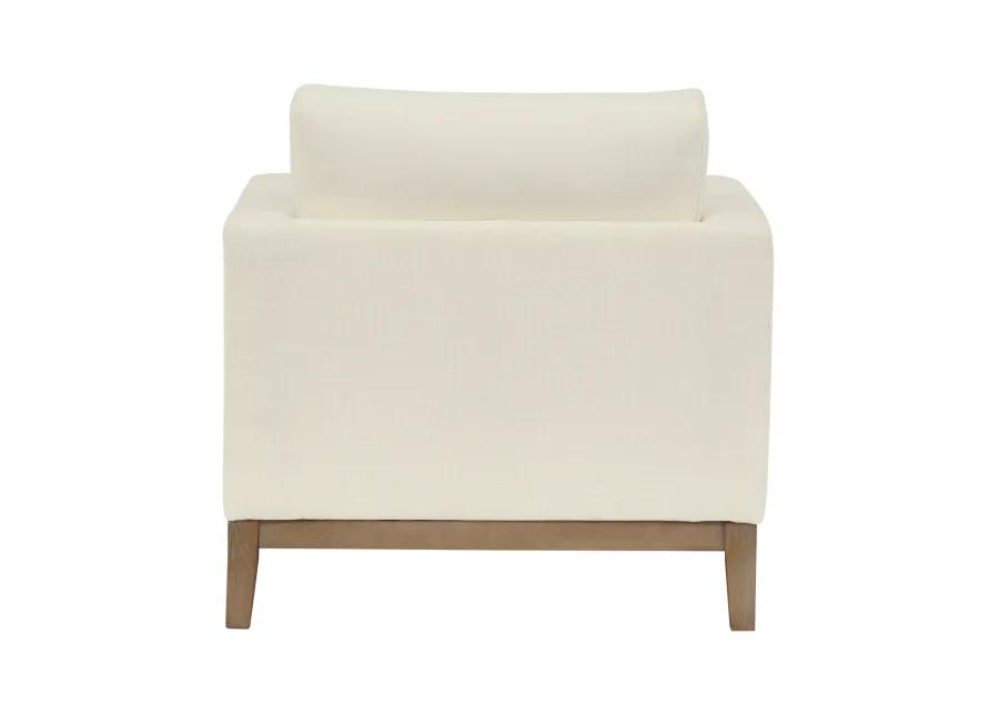 Donna 35" Upholstered Accent Chair in Sugar