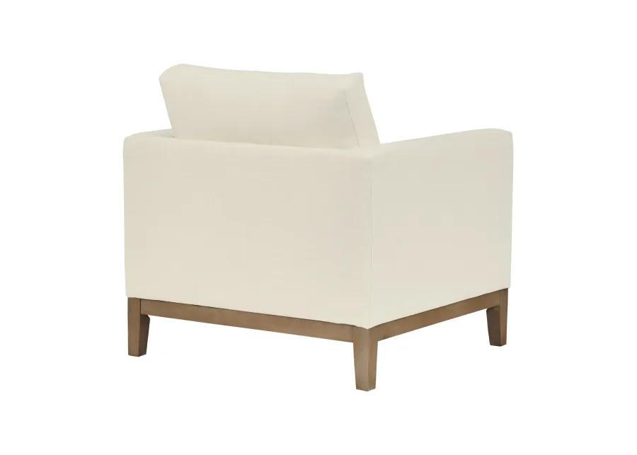 Donna 35" Upholstered Accent Chair in Sugar