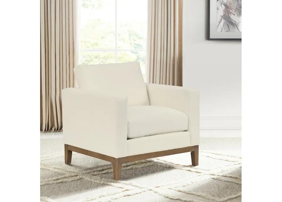 Donna 35" Upholstered Accent Chair in Sugar