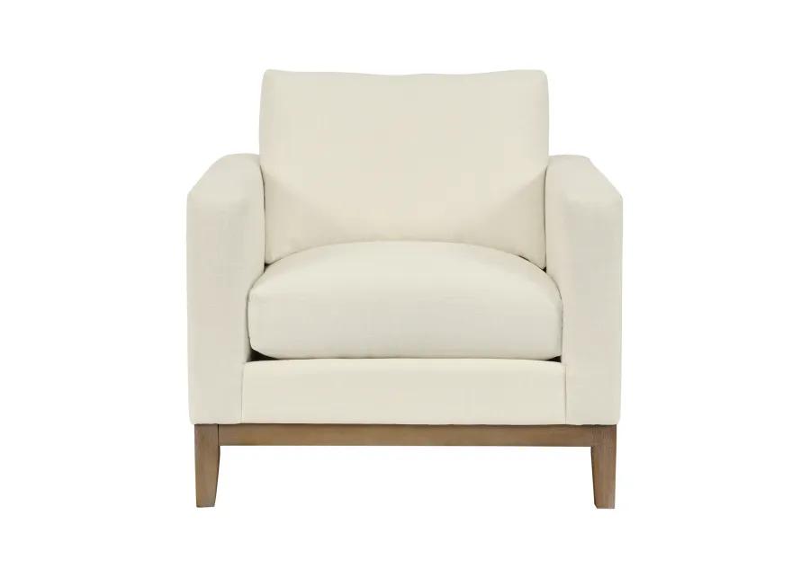 Donna 35" Upholstered Accent Chair in Sugar