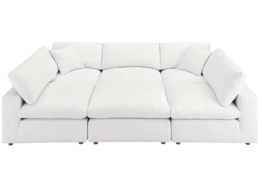 Commix Down Filled Overstuffed 6-Piece Sectional 