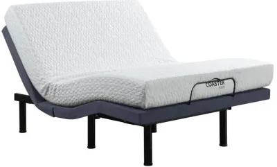 Clara Twin XL Adjustable Bed Base Grey and Black