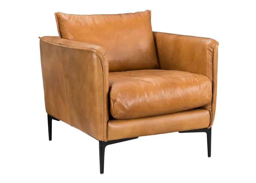 Abigail Leather Club Chair