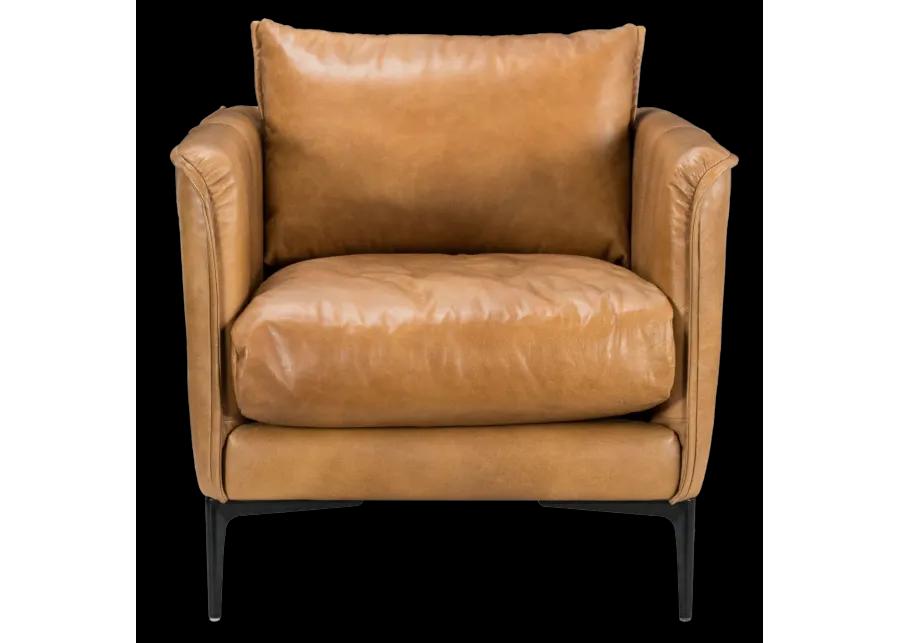 Abigail Leather Club Chair