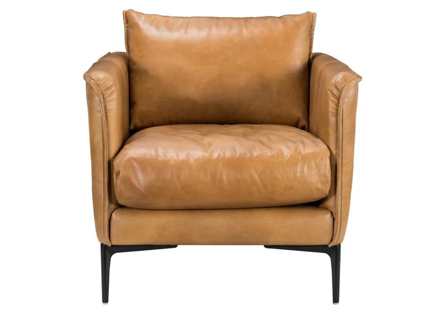 Abigail Leather Club Chair