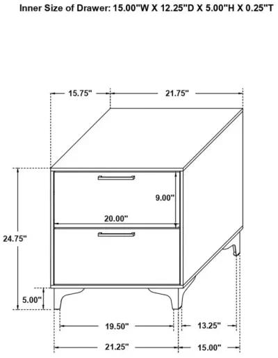 Kendall 4-piece Eastern King Bedroom Set White