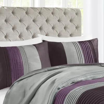 Madison Park Amherst Purple 7 Piece Comforter Set