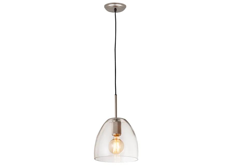 Netta 10" Wide 1-Light Mini Pendant - Satin Nickel