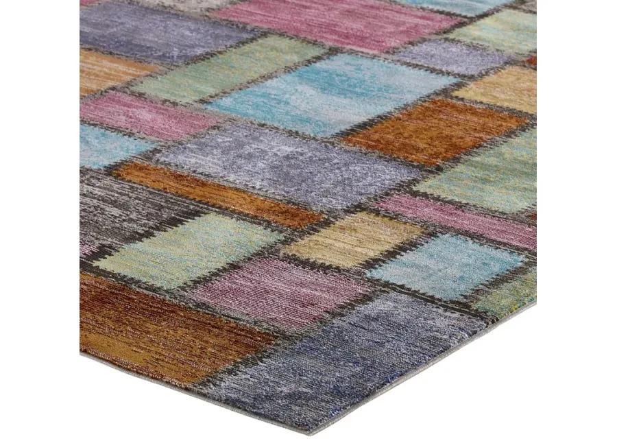 Success Nyssa Abstract Geometric Mosaic 5x8 Area Rug