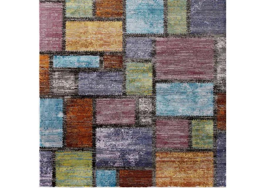 Success Nyssa Abstract Geometric Mosaic 5x8 Area Rug