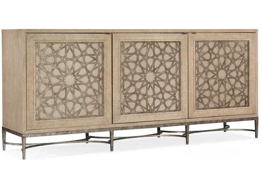 Melange Suzani Three Door Entertainment Console