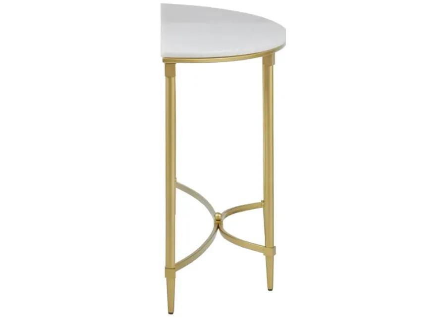 Madison Park Signature Bordeaux White/Gold Console Table