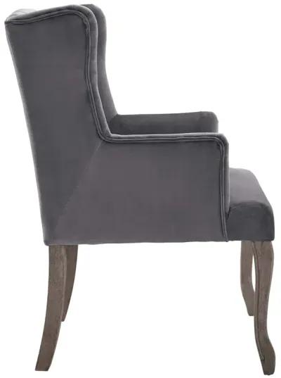 Realm French Vintage Dining Performance Velvet Armchair