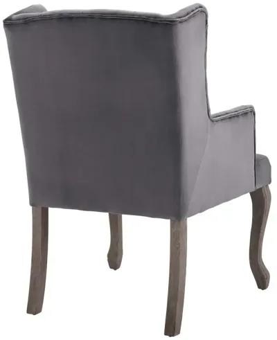 Realm French Vintage Dining Performance Velvet Armchair