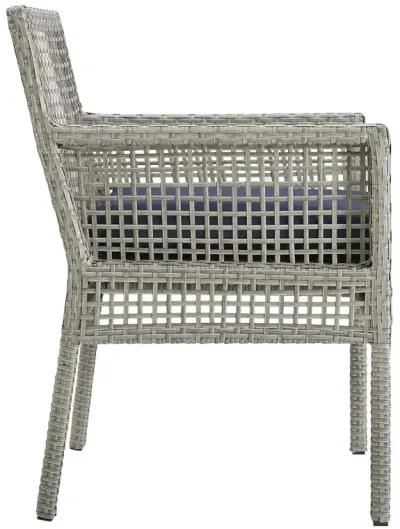 Aura Dining Armchair Outdoor Patio Wicker Rattan Set of 2