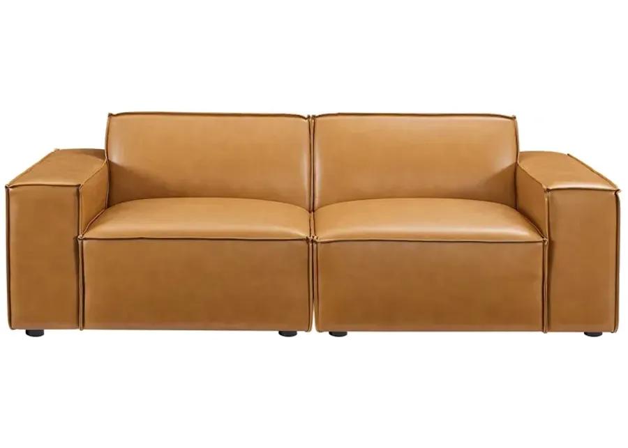 Restore Vegan Leather Loveseat