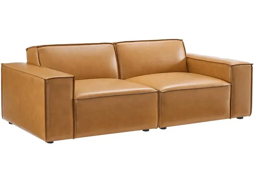 Restore Vegan Leather Loveseat