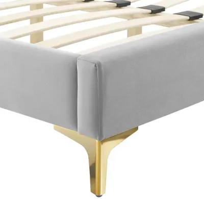 Lindsey Performance Velvet King Platform Bed