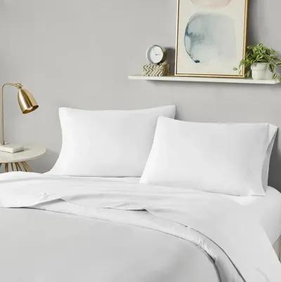 Intelligent Design Microfiber White All Season Soft Touch Sheet Set