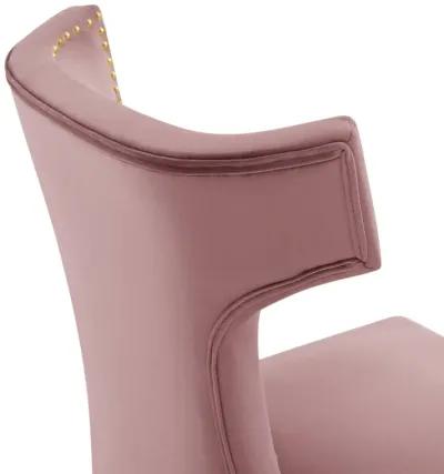 Curve Performance Velvet Dining Chairs - Set of 2