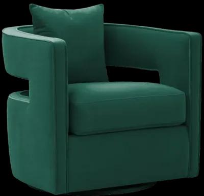 Kennedy Forest Green Swivel Chair