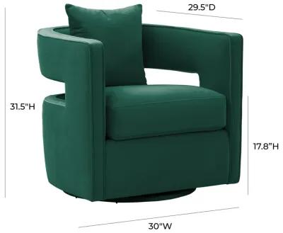 Kennedy Forest Green Swivel Chair