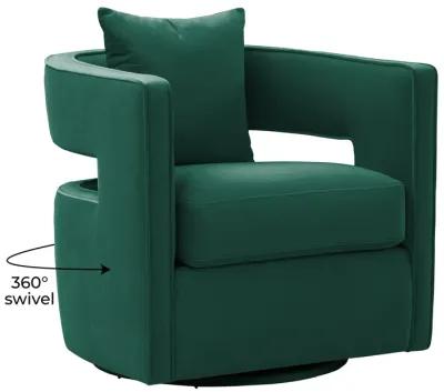 Kennedy Forest Green Swivel Chair