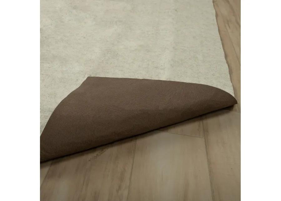 Ultra Rug Pad Beige Solid under padding Recycled Synthetic 2' x 4' Rectangle Rug Pad