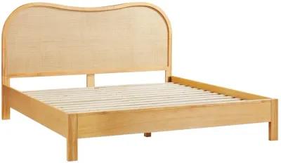 Grappa Natural Wood & Rattan King Bed