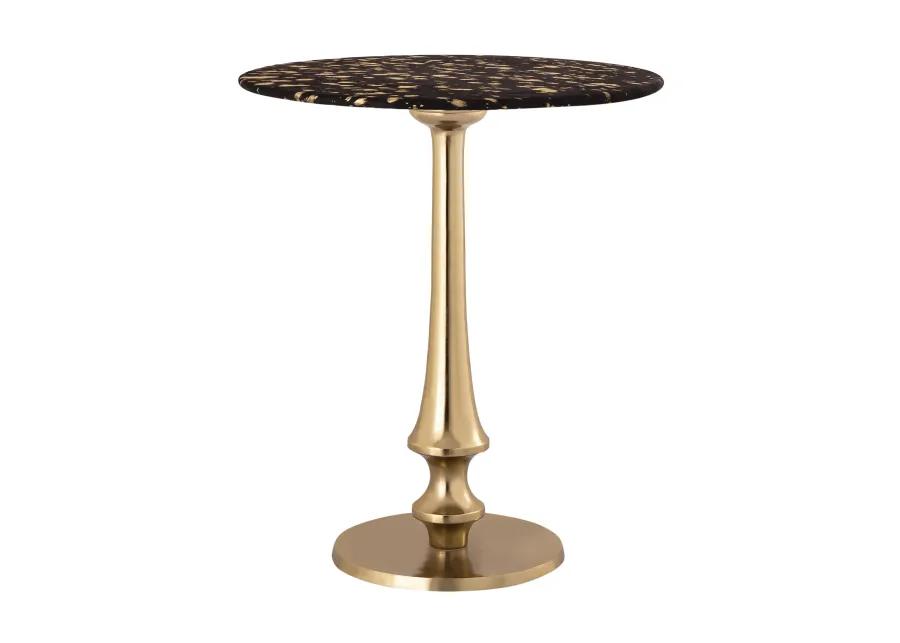 Gold Goathide Side Table