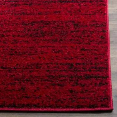 Adirondack Contemporary Red / Black 2'-6" X 8' Powerloomed Rug