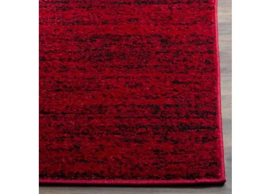 Adirondack Contemporary Red / Black 2'-6" X 8' Powerloomed Rug