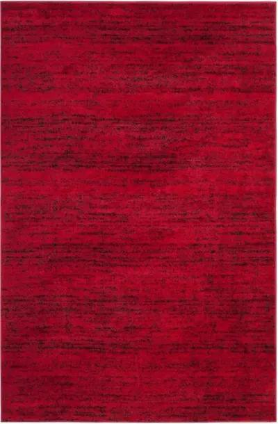 Adirondack Contemporary Red / Black 2'-6" X 8' Powerloomed Rug