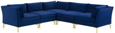 Ardent 5-Piece Performance Velvet Sectional Sofa