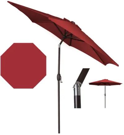 Panama Jack Red 9 Ft Alum Patio Umbrella W/Crank