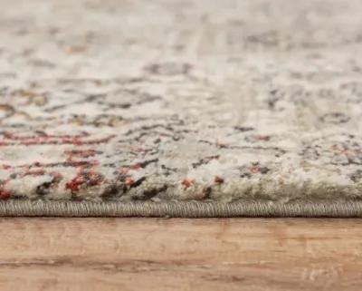 Ovation Green/Beige distressed/classical N Z wool 2' x 3'  Rectangle Rug