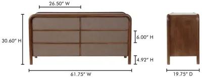 RYE 6 DRAWER DRESSER