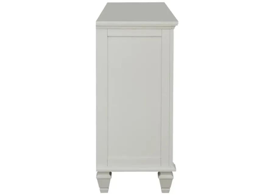 Aarav Beach 11-Drawer Rectangular Dresser Cream White