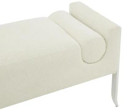 Ines Cream Boucle Bench