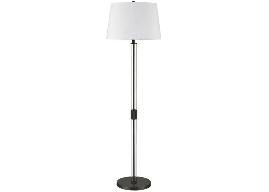 Roseden Court 62'' High 1-Light Floor Lamp - Black - Includes LED Bulb