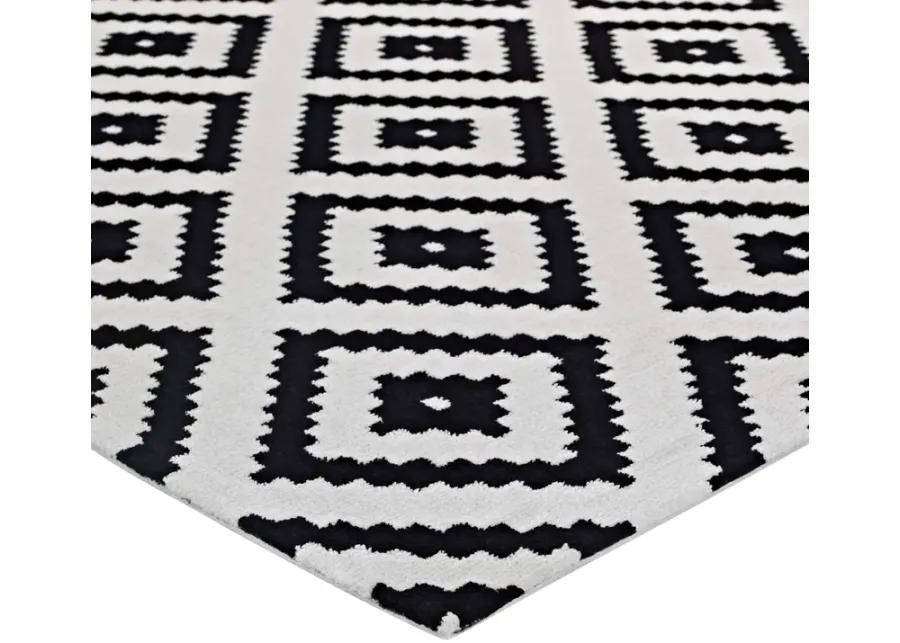 Alika Abstract Diamond Trellis 8x10 Area Rug