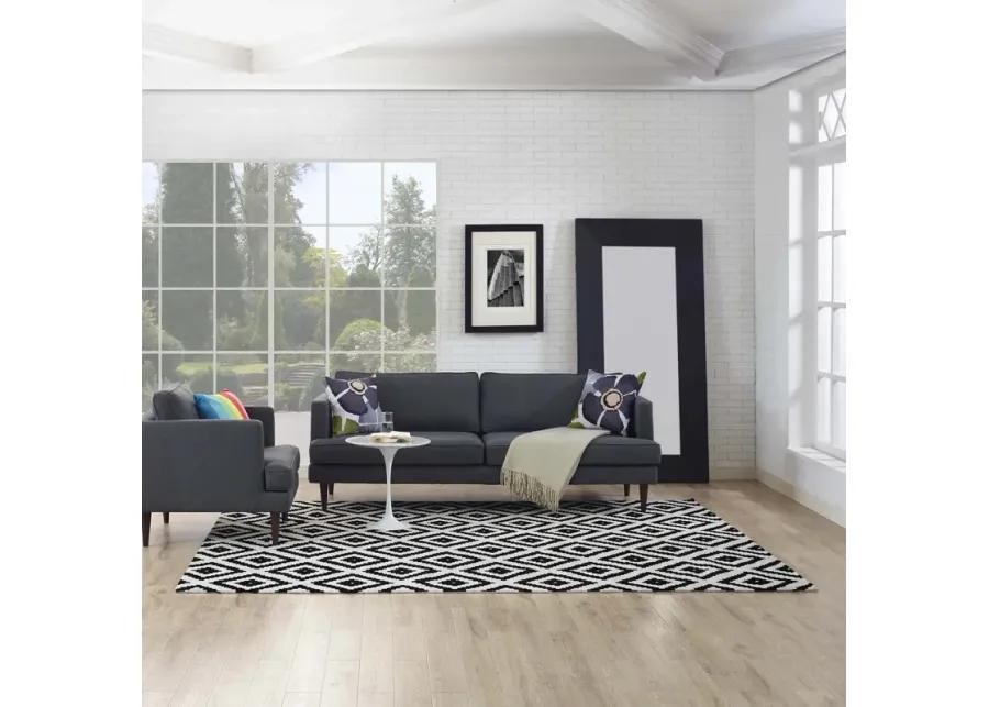 Alika Abstract Diamond Trellis 8x10 Area Rug