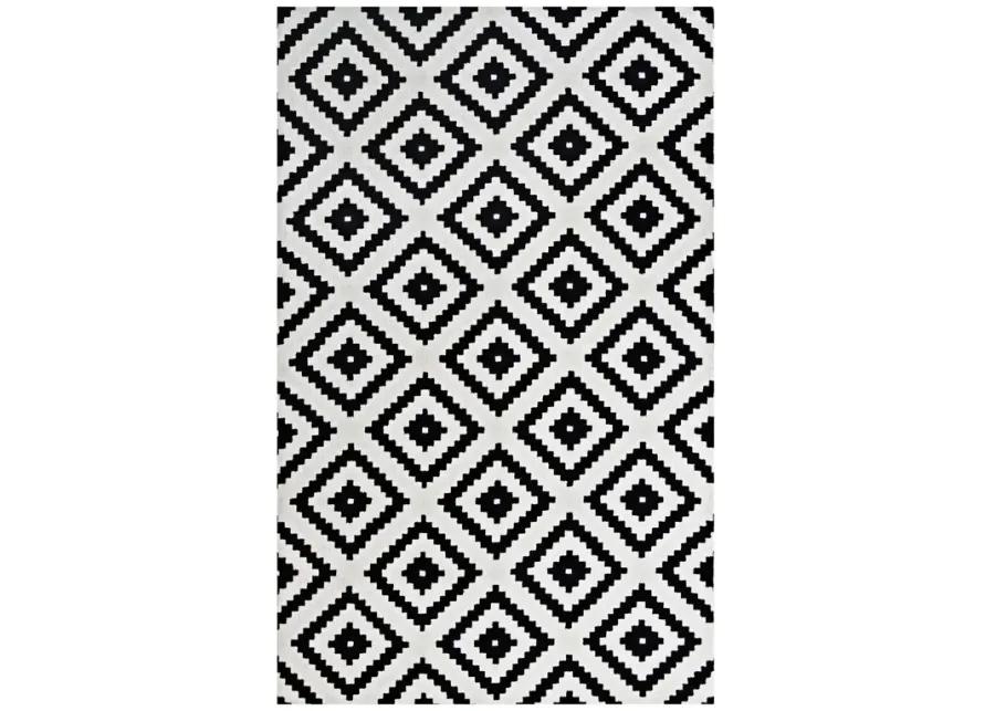 Alika Abstract Diamond Trellis 8x10 Area Rug