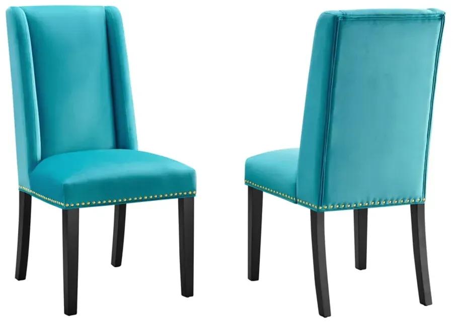 Baron Performance Velvet Dining Chairs - Set of 2