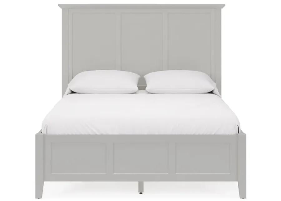 Grace King-size Three Panel Bed in Elephant Grey