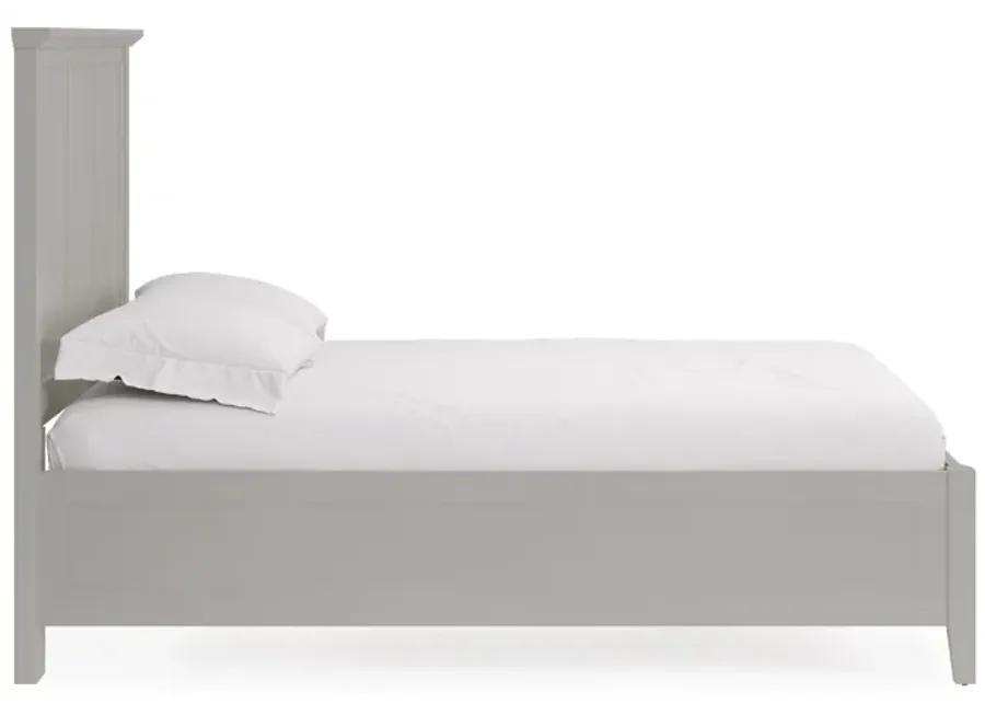 Grace King-size Three Panel Bed in Elephant Grey