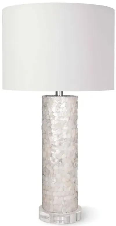 Scalloped Capiz Table Lamp