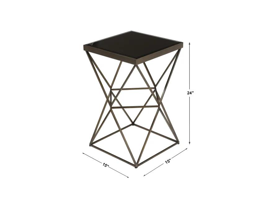 Uberto Caged Frame Accent Table