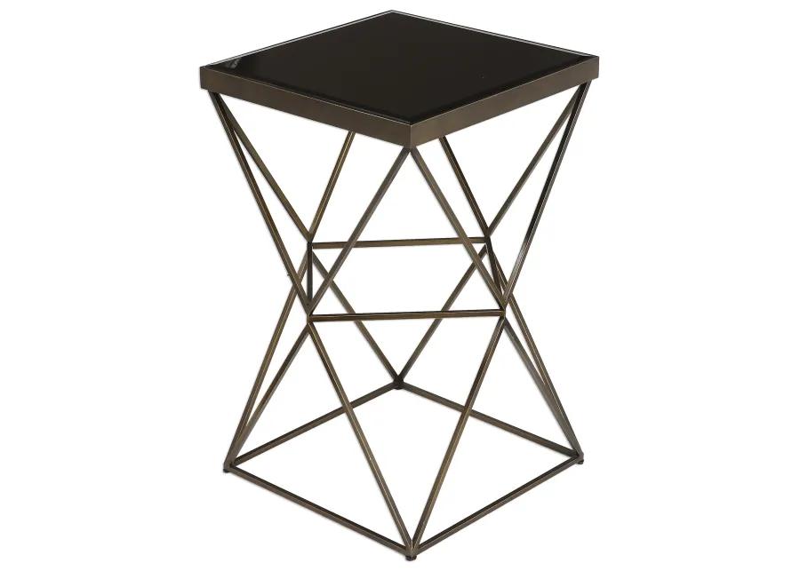 Uberto Caged Frame Accent Table